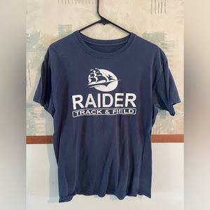 Navy Shippensburg Raiders Track and Field T-Shirt